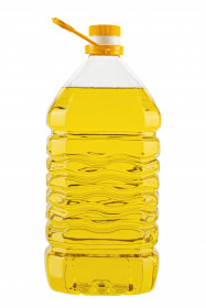 Raffiniertes Sonnenblumenöl Marke P, PET-Flasche 5 l.